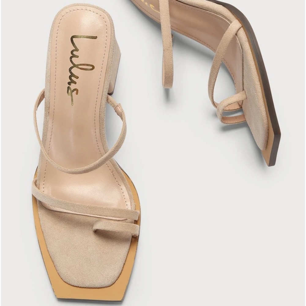 Jillo Bone Suede High Heel Sandals